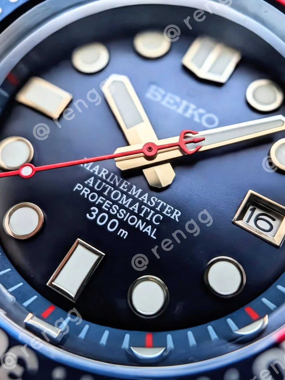 45mm Automatic Willard Seiko Men's Blue Dial 'Pepsi' Dive Mod Watch